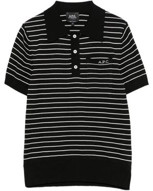 A.P.C. Polo Shirts - Nero