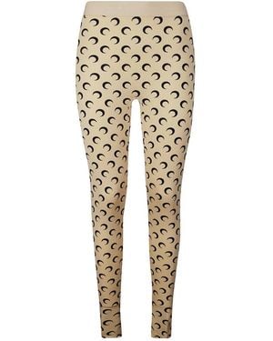 Marine Serre Leggings - Natural