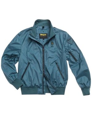 Blauer Bomber Jackets - Blu