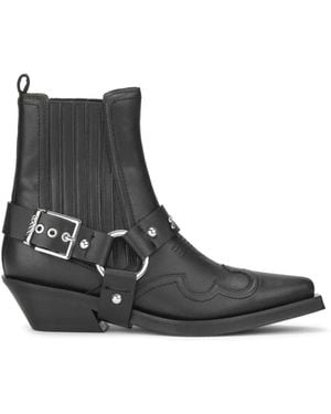 Ganni Cowboy Boots - Negro