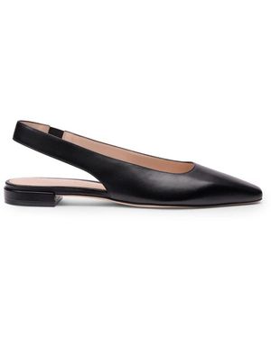 Stuart Weitzman Schoenen ,Zwart ,Suède Stassi Slingback Flat - Blauw