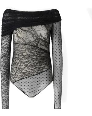 Pinko Tops ,Zwart ,Nylon Tops