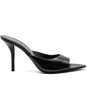Gia Borghini Heeled Mules - Black