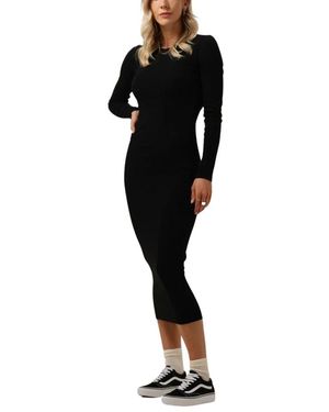 Envii Schwarzes Midi-Kleid Enally Ls 5314