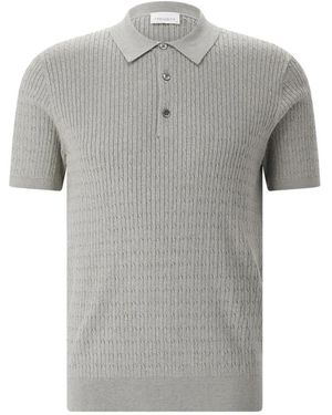 Profuomo Tops ,Groen ,Katoen Luxury Basic Polo - Grijs