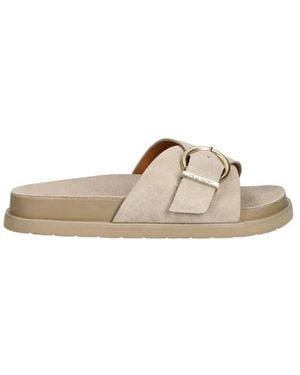 GANT Schoenen ,Leer Mardale Slippers - Naturel