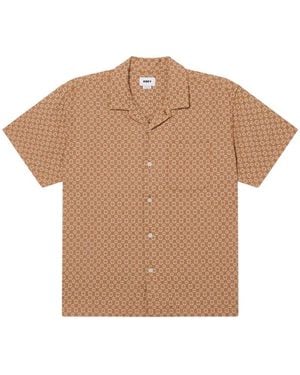 Obey Short Sleeve Shirts - Natural