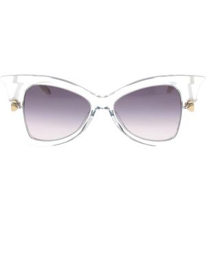 Dior Stilvolle Sonnenbrille Mit Einzigartigem Design - Lila