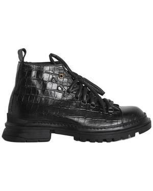 Giuliano Galiano Lace-Up Boots - Black