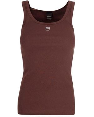 Pinko Sleeveless Tops - Brown