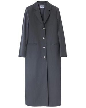 Moschino Single-Breasted Coats - Grey