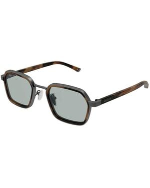 Gucci Rechteckige Sonnenbrille - Schwarz