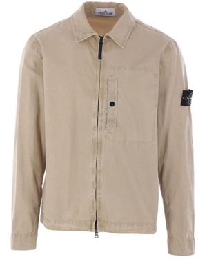 Stone Island Casual Shirts - Natural