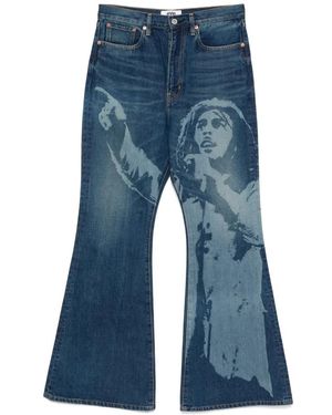Junya Watanabe Flared Jeans - Blu