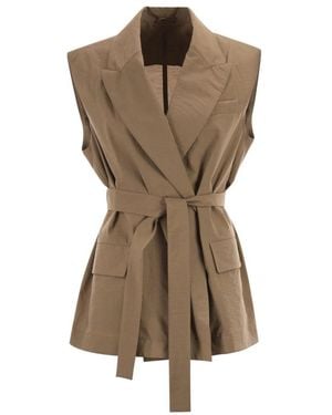 Brunello Cucinelli Vests - Neutro