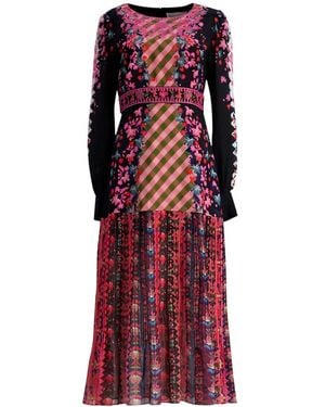 Saloni Midi Dresses - Red