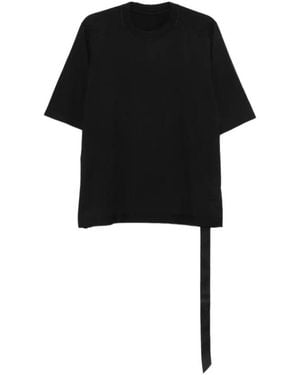 Rick Owens Tops ,Zwart ,Katoen Walrus T-Shirt