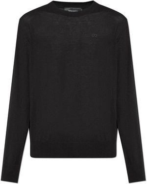DSquared² Round-Neck Knitwear - Black