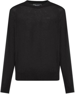 DSquared² Round-Neck Knitwear - Black