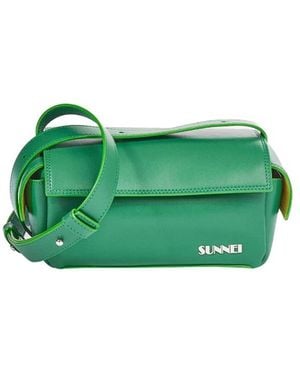 Sunnei Kleine Vegane Bauletto-Tasche - Grün
