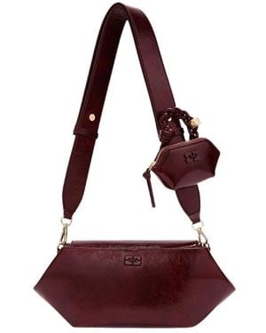 Ganni Cross Body Bags - Red