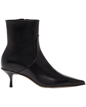 SCAROSSO Jamie Pointed-Toe Boots - Black