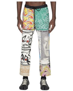 Children of the discordance Straight Trousers - Green