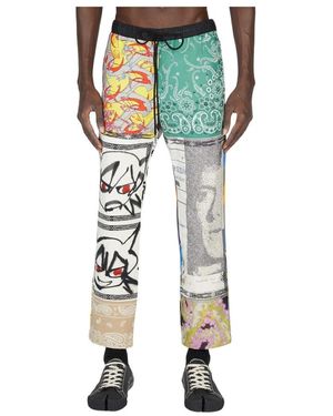 Children of the discordance Patchwork bandana hose - Grün