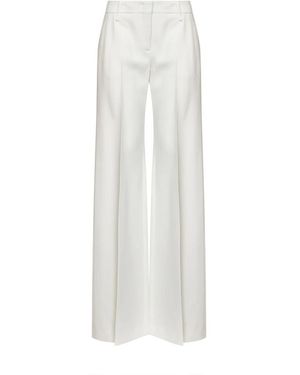 Ermanno Scervino Wide Trousers - Blanco