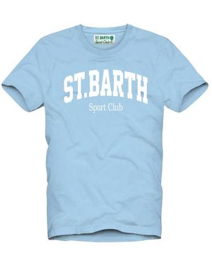 Mc2 Saint Barth Sport Cotton T-Shirt - Blau