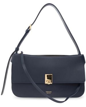 Ferragamo Cara Small Schultertasche - Blau