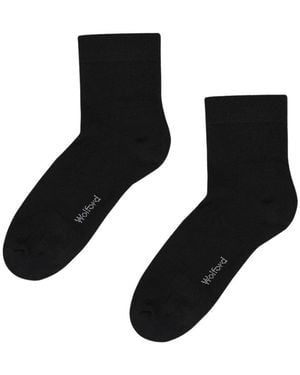 Wolford Baumwollmischung Frottee Sneaker Socken - Schwarz