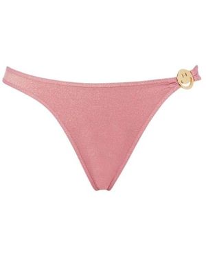 Moschino Badmode ,Roze ,Polyester Smiley Lurex Jersey Zwembroekje