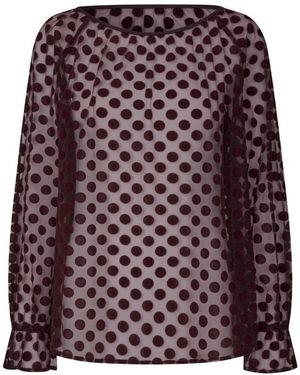 Masai Overhemden ,Paars ,Kasjmier Cashmere Cardigan Met Contrastranden