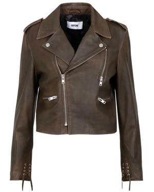 Grifoni Leather Jackets - Green