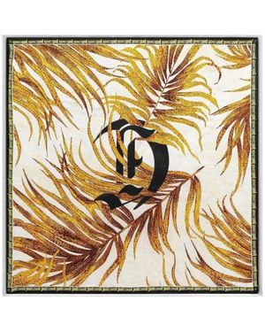 Just Cavalli Jc Print Seizoenssjaal Van Zijde - Metallic