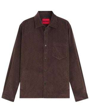 HUGO Overhemden ,Bruin ,Overshirt
