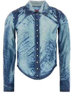 DIESEL Denim Shirts - Blue
