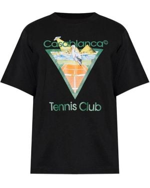 CASABLANCA T-Shirts - Black