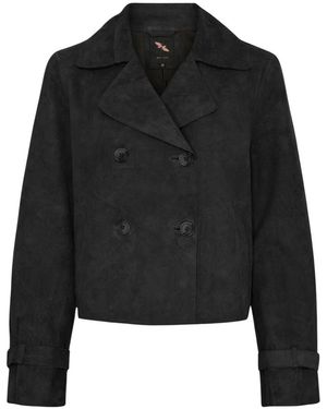 Btfcph Jassen ,Zwart ,Leer Leren Jas