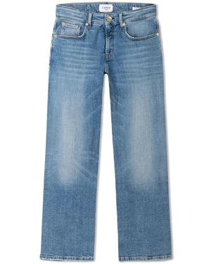 Cambio Jeans ,Blauw ,Katoen Gini Straight Jeans