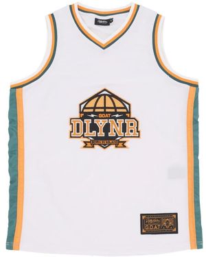 DOLLY NOIRE Ziegenpatch Logo Mesh Tank Top - Weiß