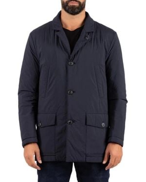 Fay Gewatteerd Poplin Jack - Blauw