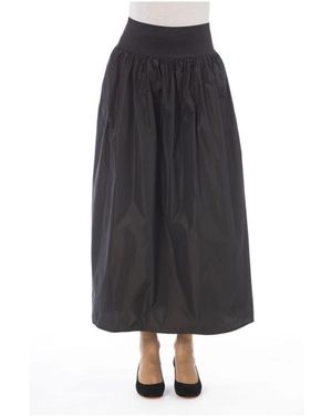 Alpha Studio Midi Skirts - Negro