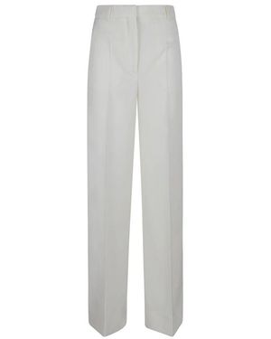 Stella McCartney Hochtaillierte wollhose creme weiß - Grau