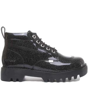 Kickers Lace-Up Boots - Black