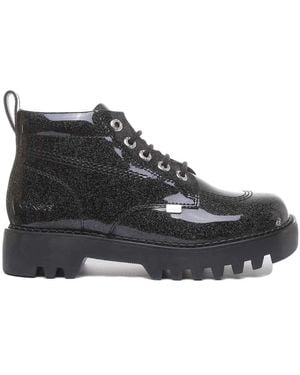 Kickers Lace-Up Boots - Black