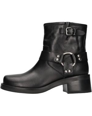 Lemarè Schoenen ,Zwart ,Leer Laarzen Zwart
