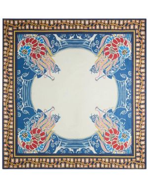 La DoubleJ Silk Scarves - Blue