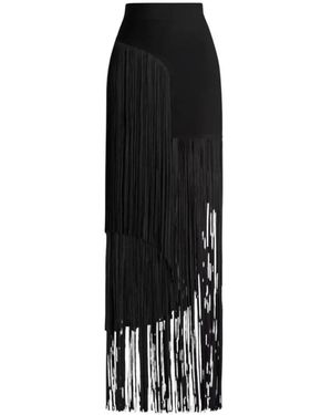 Hervé Léger Rokken ,Zwart ,Polyester Maxi Rok